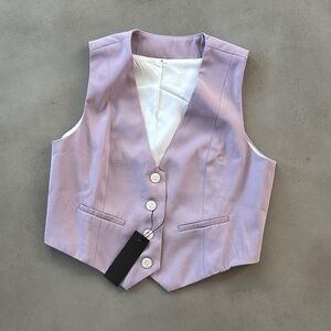 New with Tags Waistcoat Vest, Size S, Lilac
